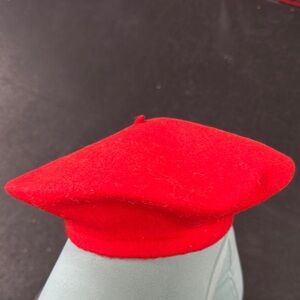 Obach Red Wool Beret